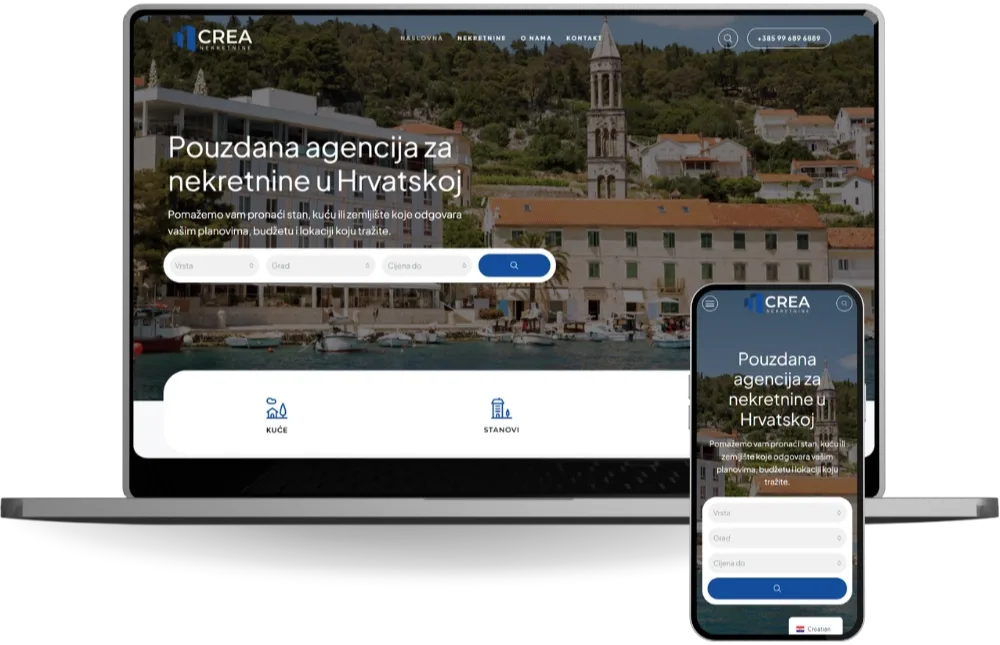 Crea Nekretnine — pouzdana agencija za nekretnine u Hrvatskoj