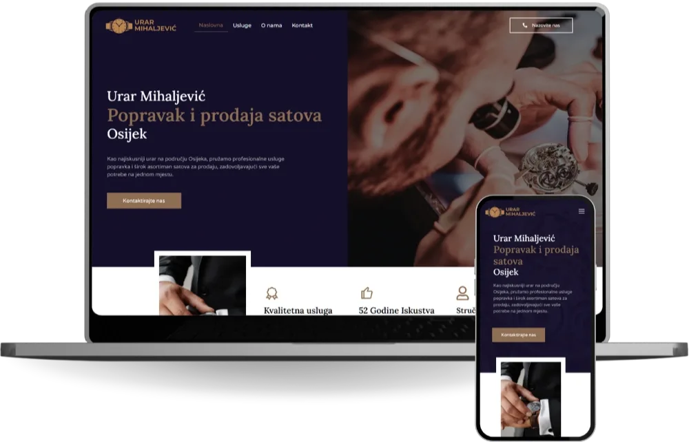 Urar Mihaljević — popravak i prodaja satova Osijek